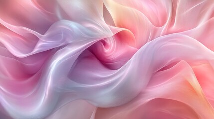 Obraz premium Abstract Pink and Purple Fabric Swirls Design