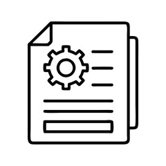 api documentation icon, api documentation line art - simple line art of api documentation, perfect for api documentation logos and icons