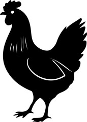 hen silhouette art