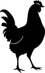 hen silhouette art