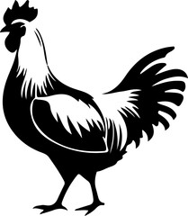 hen silhouette art