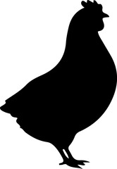 hen silhouette art