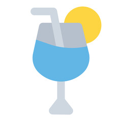 cocktail party icon flat style