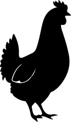 hen silhouette art