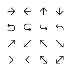 Arrow icon set. Arrow icons. Icon set.