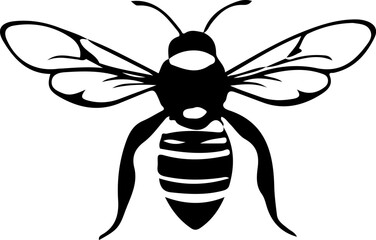 bee silhouette art