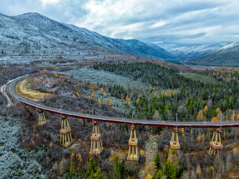 Railway Bridge. Transportation industry	
