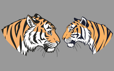 Tiger bundle design and illustrator eps