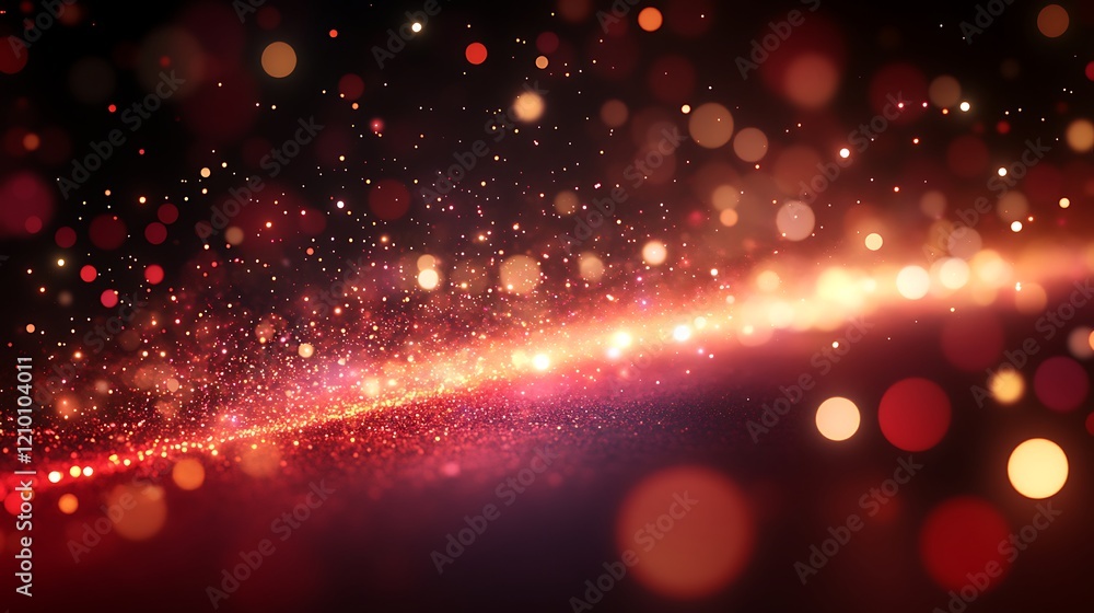 Poster abstract red and gold sparkle: a mesmerizing abstract background featuring shimmering red and gold p
