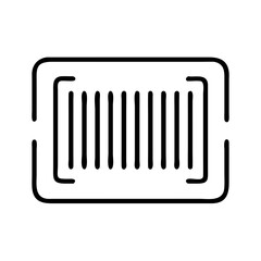 barcode icon, barcode line art - simple line art of barcode, perfect for barcode logos and icons