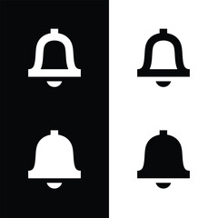 Notification Bell Icon. Incoming Message Alert and New Notification Symbol. Vector Illustration.
