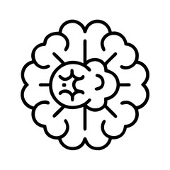 brain expert knowledge icon, brain expert knowledge line art - simple line art of brain expert knowledge, perfect for brain expert knowledge logos and icons