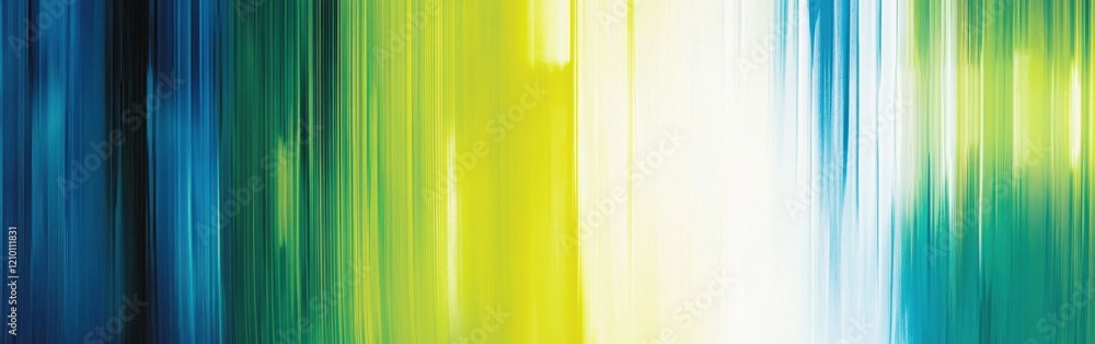 Leinwandbilder cobalt blue and vibrant vertical streaks create an abstract expression of movement and color depth i