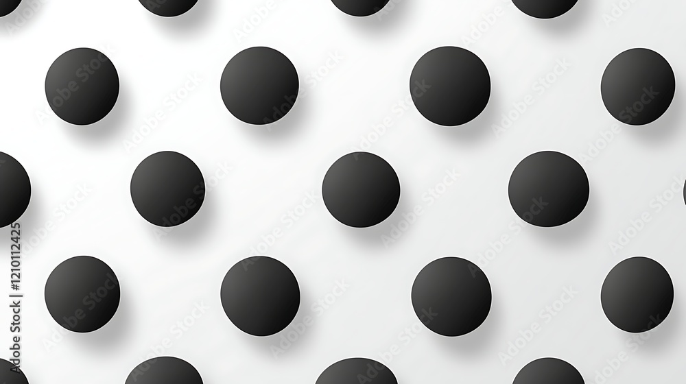 Aufkleber black circles pattern: a minimalist and modern design featuring a repeating pattern of dark grey cir