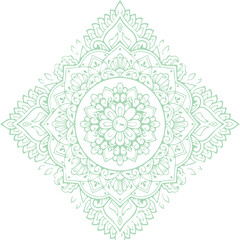 Beautiful flower art and mandala vector design