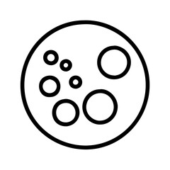 bubble icon, bubble line art - simple line art of bubble, perfect for bubble logos and icons