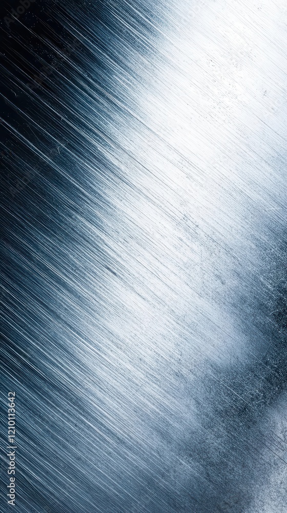 Fototapete Textured metal surface displaying a smooth gradient from dark to light shades with subtle linear patterns