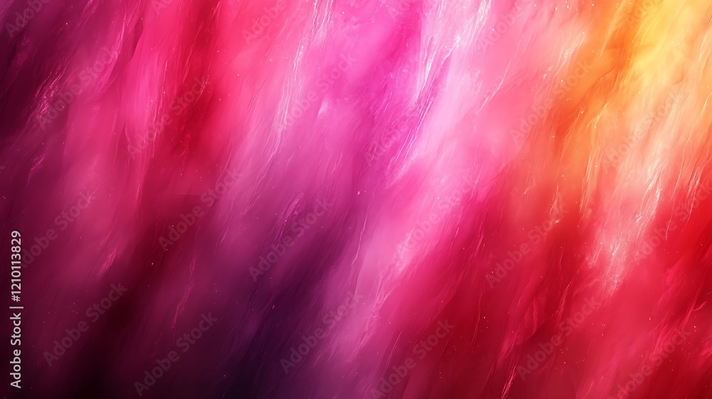 Aufkleber abstract motion: a mesmerizing abstract background with fluid strokes of vibrant pink, red, and yell