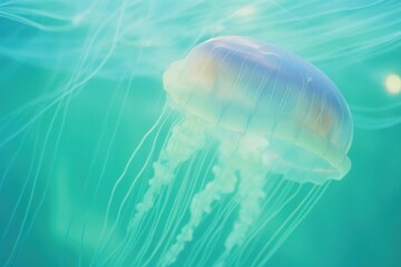 Fototapeta premium A jellyfish animal invertebrate transparent