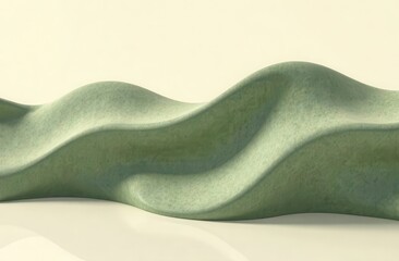 abstract background with green olive waves