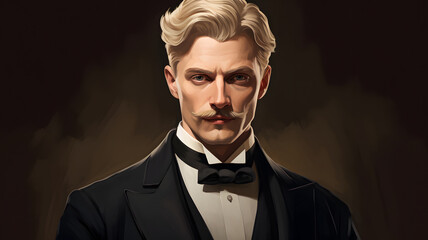 Obraz premium Gentleman in Black