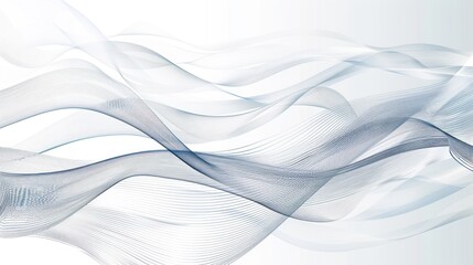 Obraz premium Abstract Wavy Lines Design