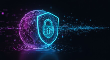 Cyber security Data lock Protection Information privacy defence internet business technology concept