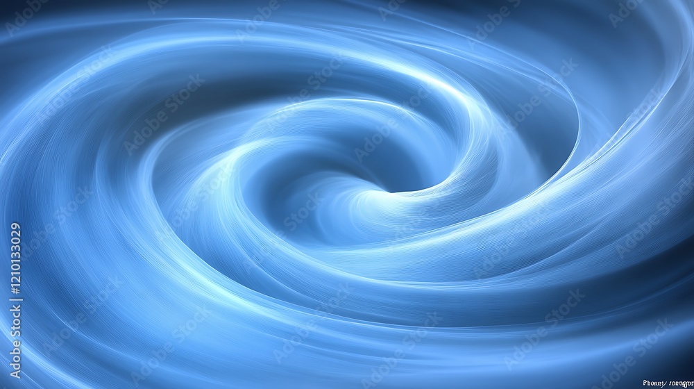 Poster abstract swirling blue: a mesmerizing abstract swirl of luminous blue hues, resembling a whirlpool o