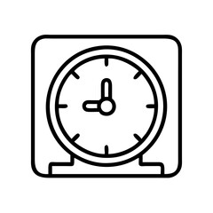 clock scheduled time icon, clock scheduled time line art - simple line art of clock scheduled time, perfect for clock scheduled time logos and icons