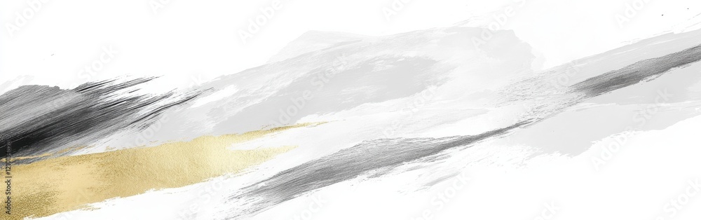 Fototapete Elegant simplicity with a single pencil on abstract white backdrop creating a serene and inspiring atmosphere