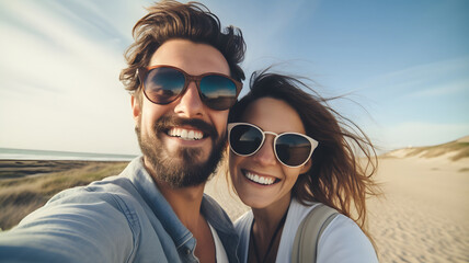 Beach Selfie with Sunglasses