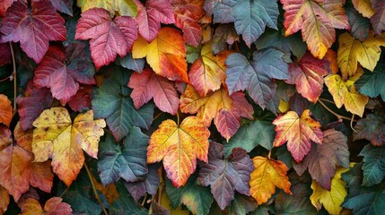 Fototapeta premium Grapevine in autumn colors.