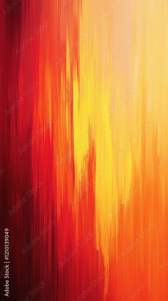 Fototapete fiery red and yellow gradient creating a vivid abstract atmosphere with dynamic visual energy and wa