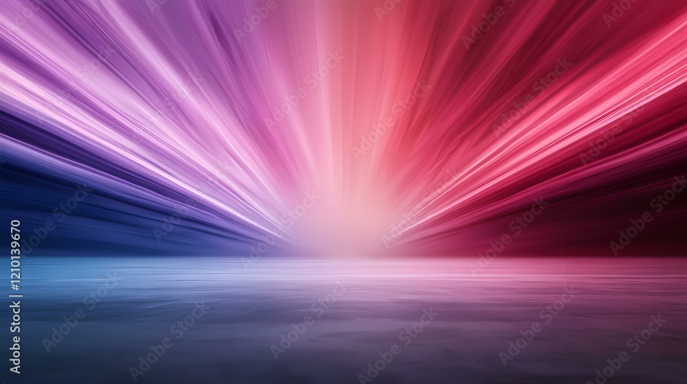 Poster the image contains an abstract representation of a burst of light, radiating outwards from a central