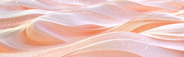 Obraz premium Soft dreamy bokeh pattern in pastel peach creating a serene and calming atmosphere for relaxation and inspiration