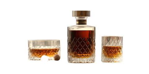 bottle of perfume isolated