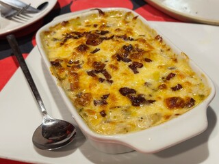 Cheesy Baked Mushrooms with Bacon is a delightful dish that combines earthy mushrooms, crispy...