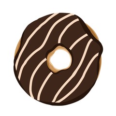 Chocolate Donut Vektor Design Illustration 