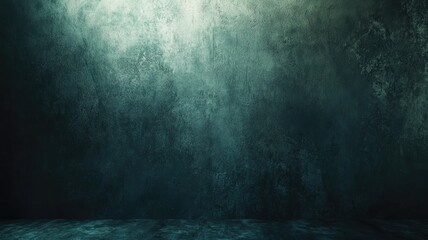 Dark, textured abstract background with green hues and shadows
