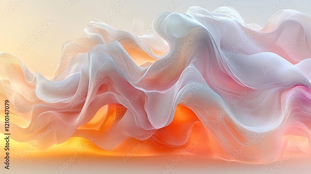 Poster abstract flowing texture: a mesmerizing abstract backdrop with vibrant pastel hues, featuring delica