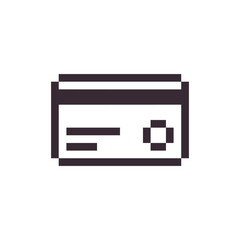 atm card retro pixel art