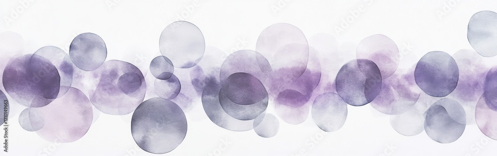 Fototapete Minimalist pastel dots flow gracefully across a serene canvas creating a calming visual experience