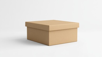 Secure Lid Cardboard Box for Packaging and Storage Concepts