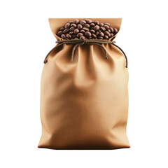 Obraz premium Isolated 3D Bag of Beans on Transparent Background for Design Use