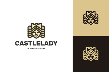 queen castle logo vector