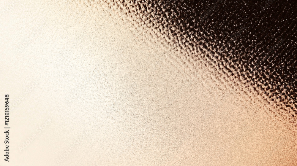 Poster abstract beige background with gradient brown texture and shiny metal surface, featuring light and s