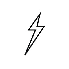 Flash icon. Lightning symbol modern, simple, vector, icon for website design, mobile app, Vector Illustration