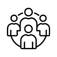 diversity and inclusion icon, diversity and inclusion line art - simple line art of diversity and inclusion, perfect for diversity and inclusion logos and icons