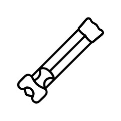 dog chew stick icon, dog chew stick line art - simple line art of dog chew stick, perfect for dog chew stick logos and icons