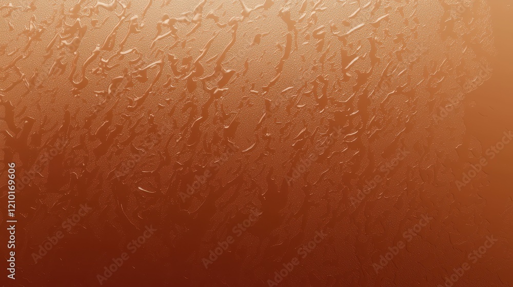 Poster frosted glass texture with soft blur, featuring warm orange tones and intricate patterns. this backg